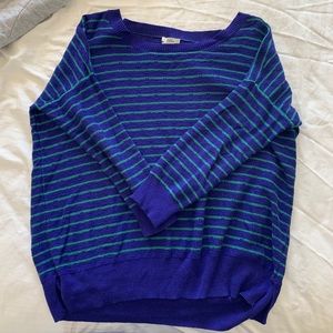 Madewell – Wallace Blue-Green Striped Sweater